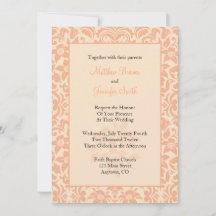 Invitation au mariage sur mesure pour corail ou da