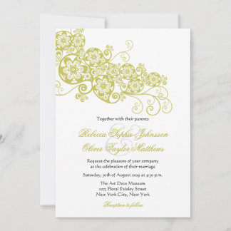 Invitation au mariage Vintage et élégant de Paisle
