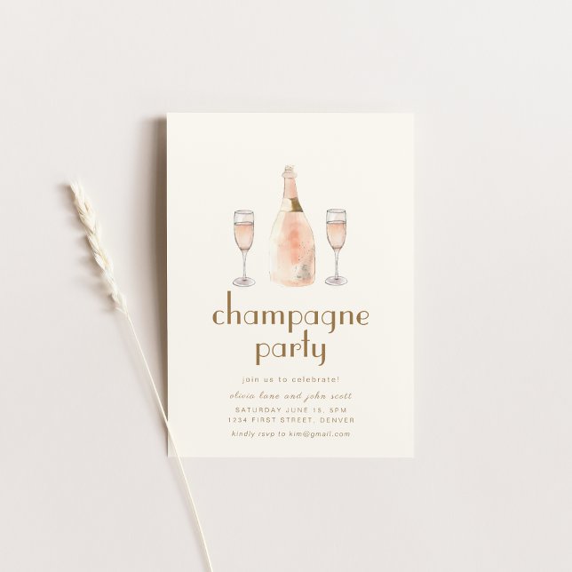 Invitation au modèle de faire-part de fête de pâti (Créateur téléchargé)