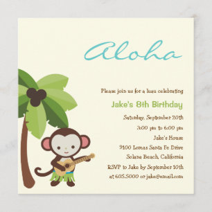 Invitation au Monkey Luau