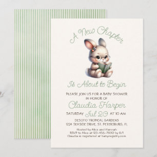 Invitation au nouveau chapitre Baby shower
