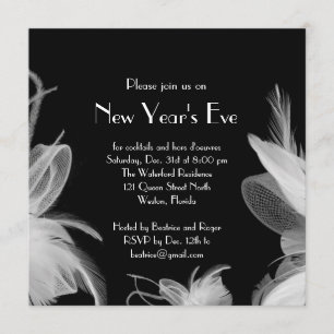 Invitation au Nouvel An des années 1920