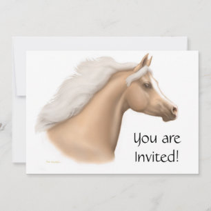 Invitation au Palomino Arabian Horse Party