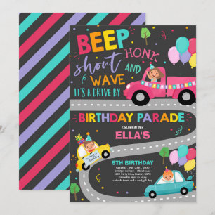 Invitation Au Parade D'Anniversaire Parade Rose