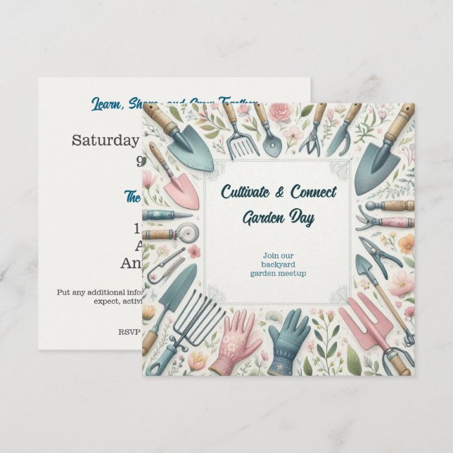Invitation au partage de compétences du jardin de  (Devant / Derrière)