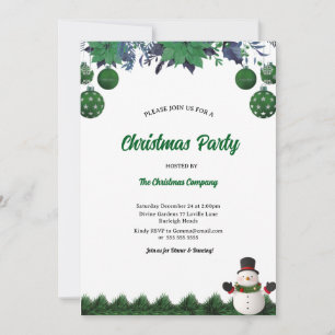 Invitation au Père Noël de la fête de Noël moderne