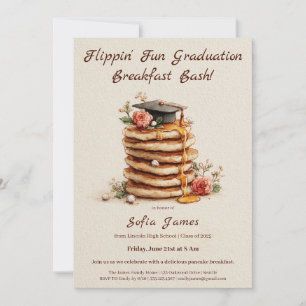Invitation au petit-déjeuner de crêpes pour la cél
