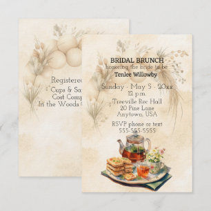 Invitation au petit déjeuner de mariage et à la do