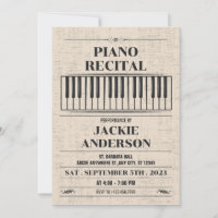 Invitation au piano vintage