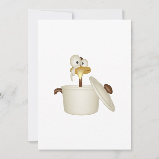 Invitation Au Poulet Dans La Soupe (Devant)