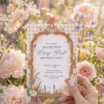 Invitation au premier anniversaire de fée | Jardin