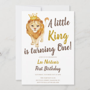 Invitation au premier anniversaire du lion