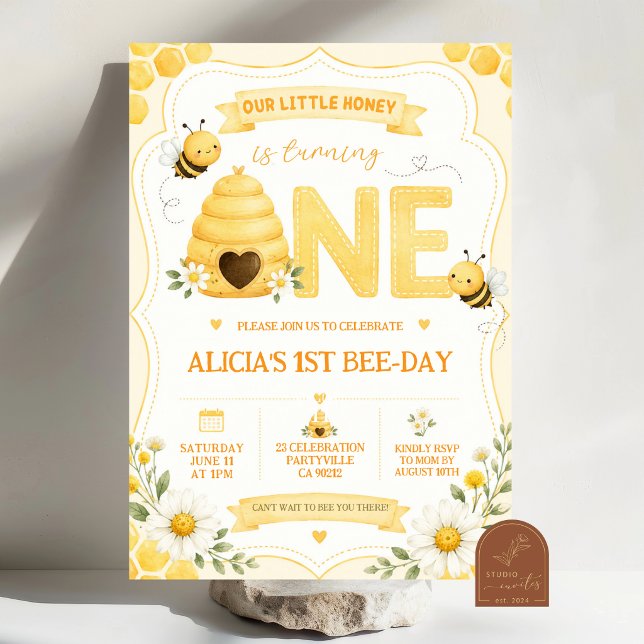 Invitation au premier Bee-day de Daisy Yellow Hone (Créateur téléchargé)