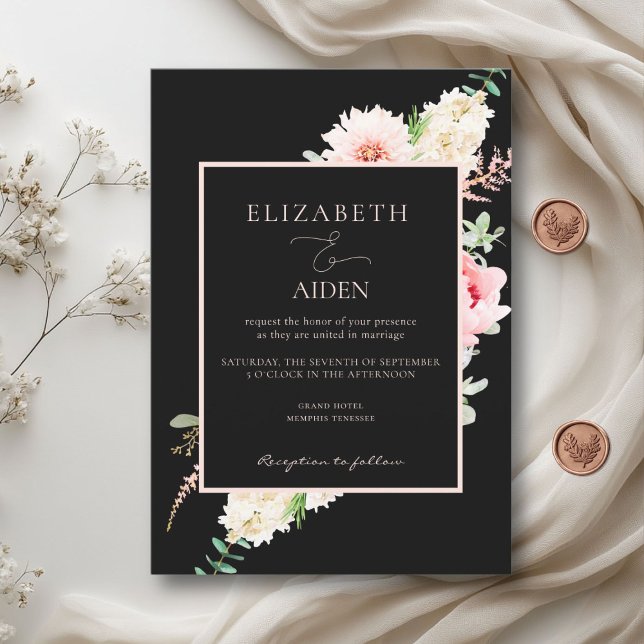 Invitation au printemps botanique (Watercolor Botanical Spring Invitation. Print & Download avaible.)