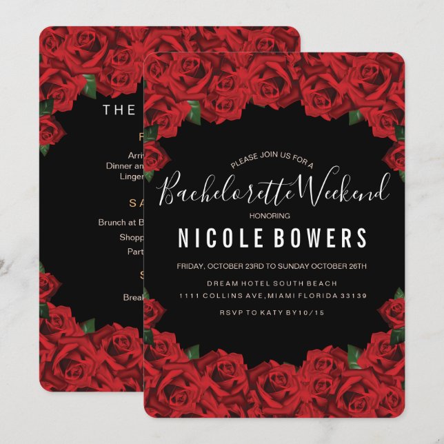 Invitation au programme de la fête de weekend de j (Devant / Derrière)