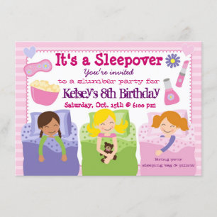 Invitation au pyjama pour la fête des filles de St