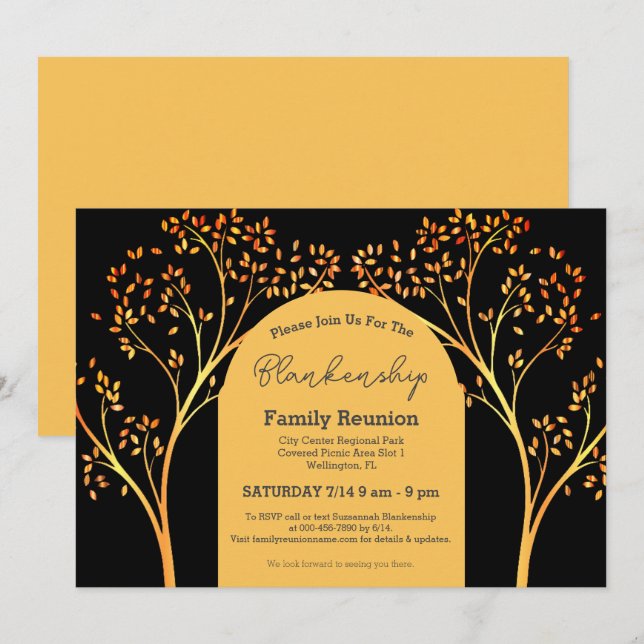 Invitation au rassemblement de la famille du Golde (Devant / Derrière)