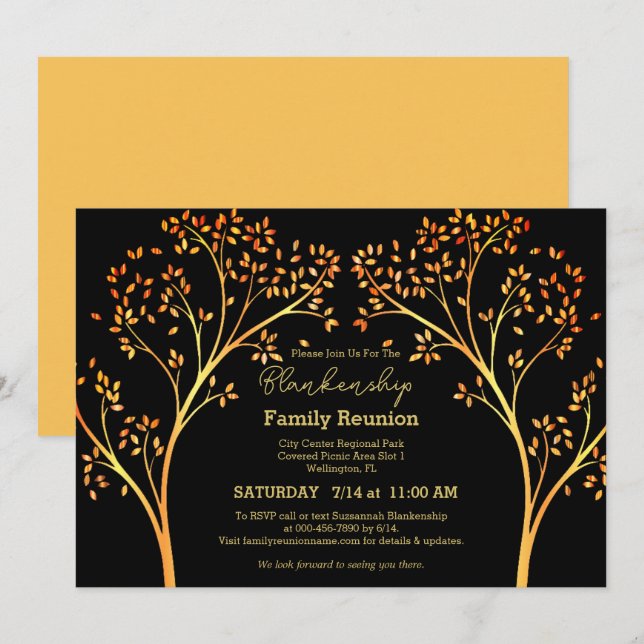 Invitation au rassemblement de la famille du Golde (Devant / Derrière)