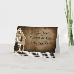 Invitation au réchauffement de la maison - Carte d