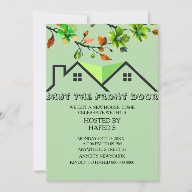 Invitation au réchauffement de la maison Invitatio (Devant)