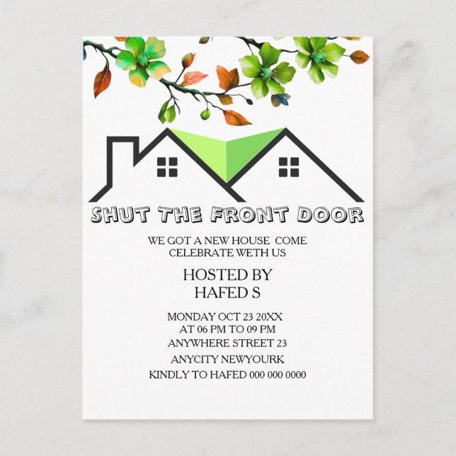 Invitation au réchauffement de la maison Invitatio (Devant)