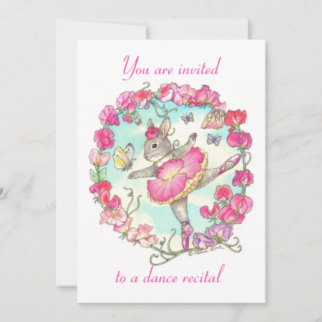 invitation au récital de danse (Devant)