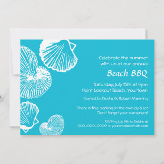 Invitation au Seashell Beach Party