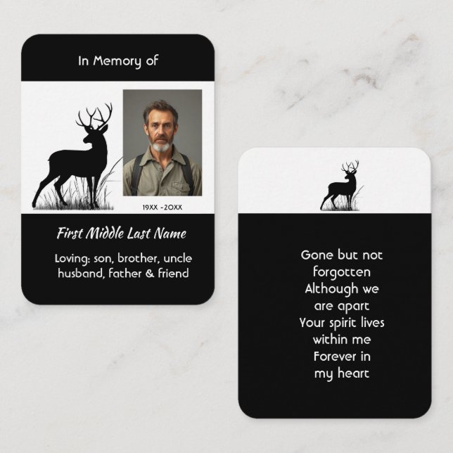 Invitation au service commémoratif Cerf solitaire  (Devant / Derrière)