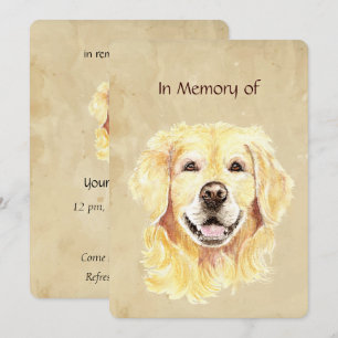 Invitation au service commémoratif Chien Golden Re