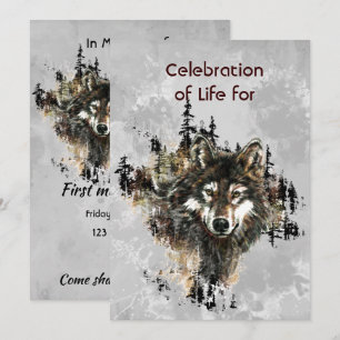 Invitation au service commémoratif Loup Loups Art