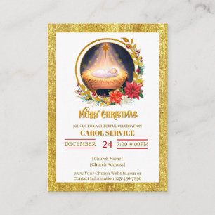 Invitation au service de Noël de chants de Noël