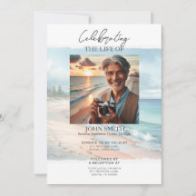 Invitation au service funèbre mémorial de la plage