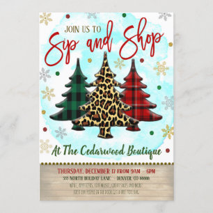 Invitation au shopping de Noël