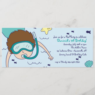Invitation au Snorkel Kid Pool Party