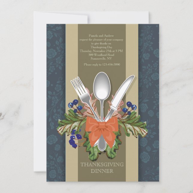 Invitation au souper de récolte (Devant)