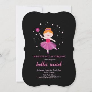Invitation au spectacle de ballet Petite ballerine