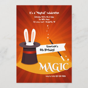 Invitation au spectacle de magie