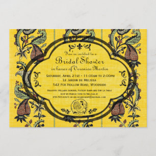 Invitation Au sud de l'invitation de Fête de la mariée de la