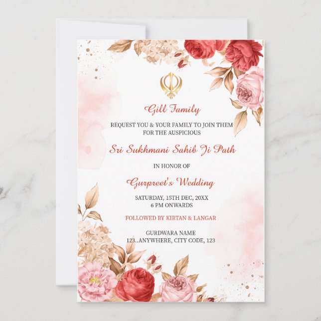 Invitation au Sukhmani Sahib Path, Invitation au C (Devant)