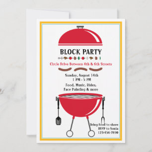 Invitation au temps BBQ