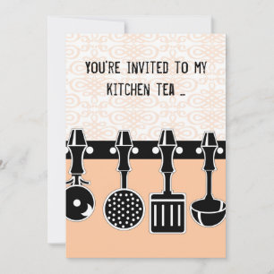 Invitation au thé de cuisine