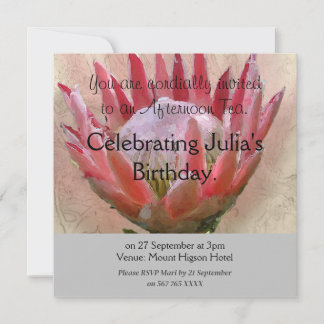 Invitation au thé de la Reine Protea
