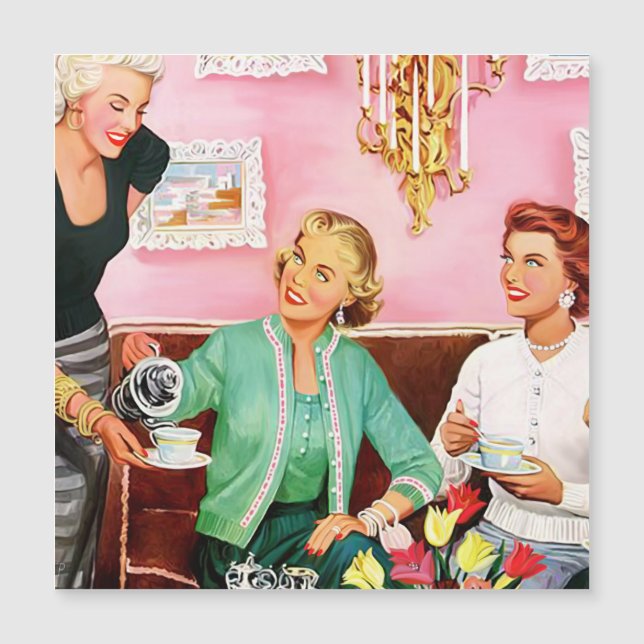 INVITATION AU THÉ DE L'APRÈS-MIDI DES ANNÉES 1950 (Devant)