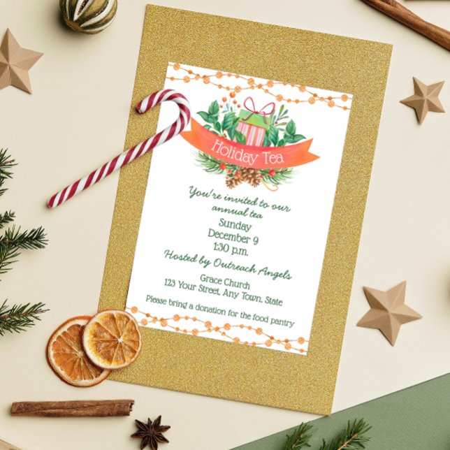 Invitation au thé des Fêtes (Créateur téléchargé)