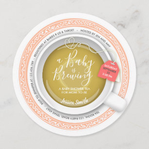 invitation au thé Tea party Baby Brewing
