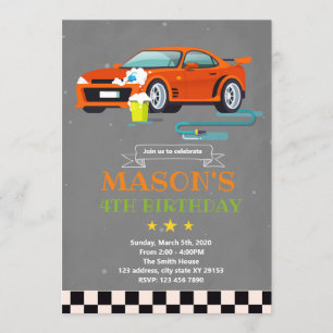 Invitation au thème d'anniversaire du thème de la