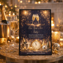 Invitation au Toast de Minuit au Champagne