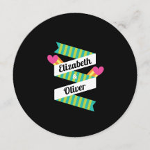 Au total 80s Coeurs roses et Mariage de rayures ve