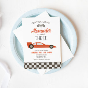 Invitation au troisième anniversaire de la voiture
