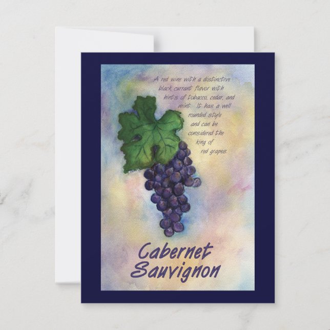 Invitation au vin Cabernet Sauvignon (Devant)